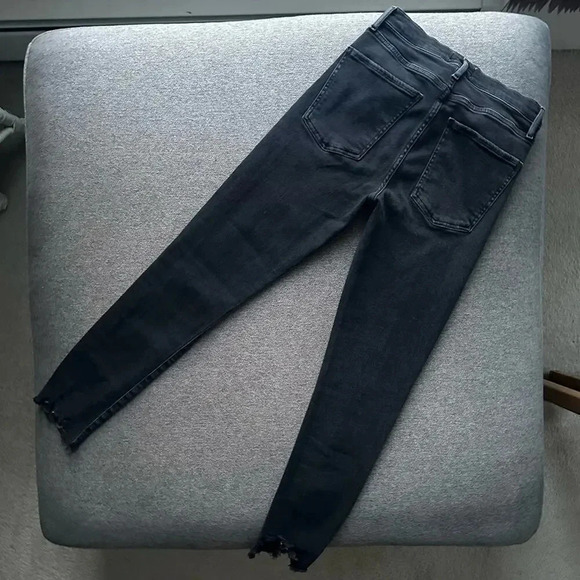 AGOLDE Toni Mid Rise Straight Leg Black Skinny Jeans Size 26 - Picture 2 of 8
